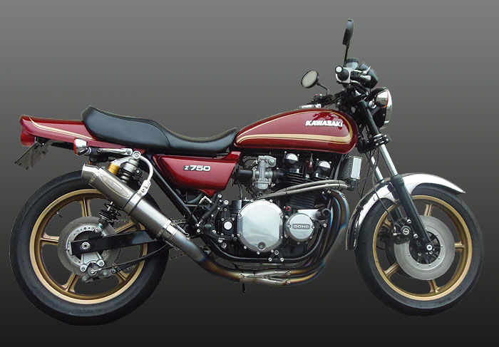 KAWASAKI Z1 Z2 チタンタイプⅡ 手曲げ|テックサーフ